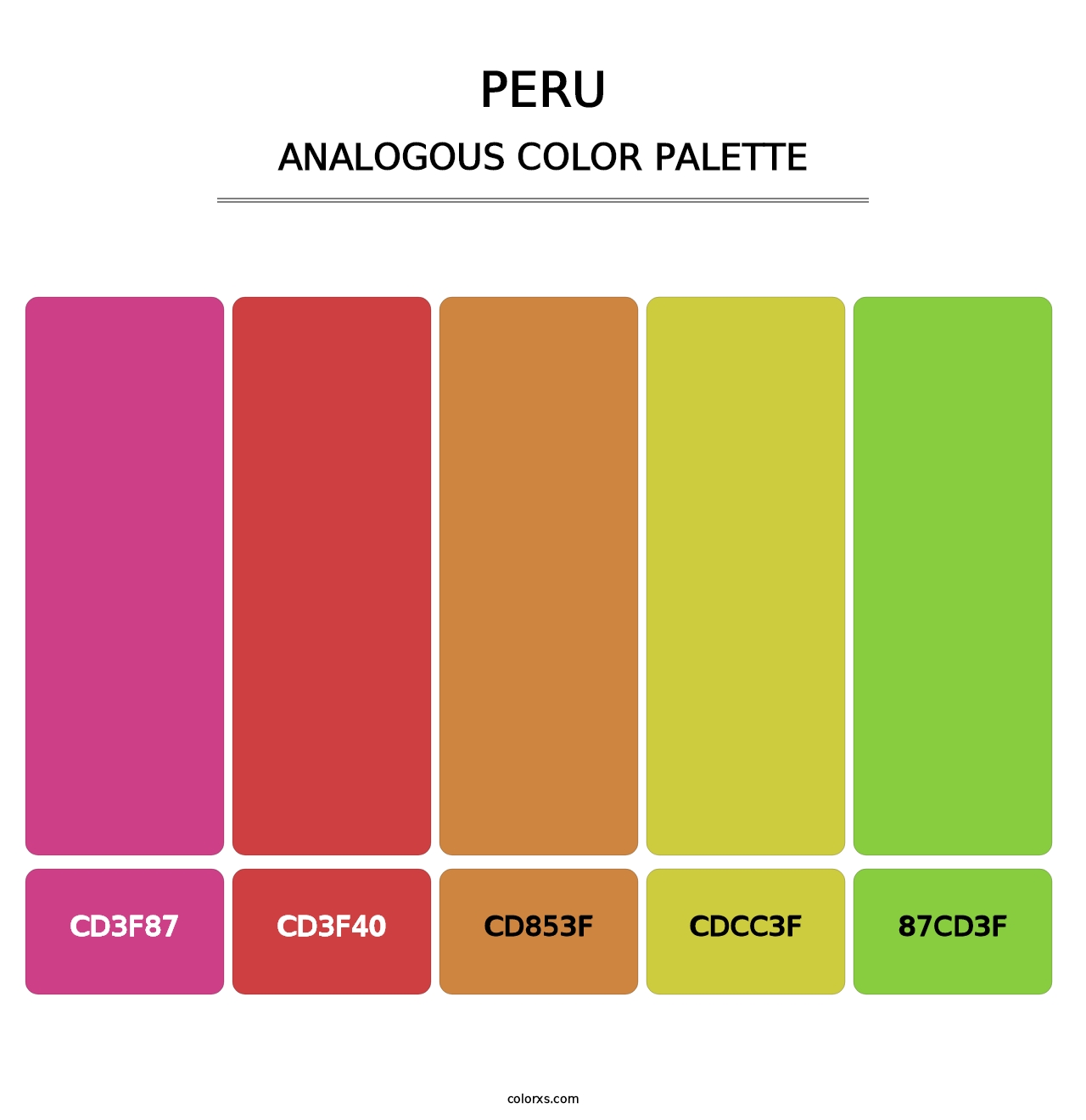 Peru - Analogous Color Palette