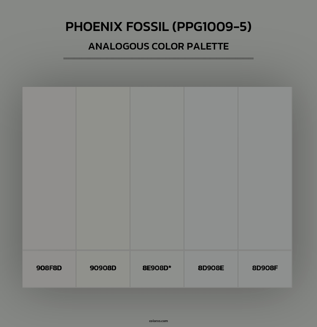 Phoenix Fossil (PPG1009-5) - Analogous Color Palette