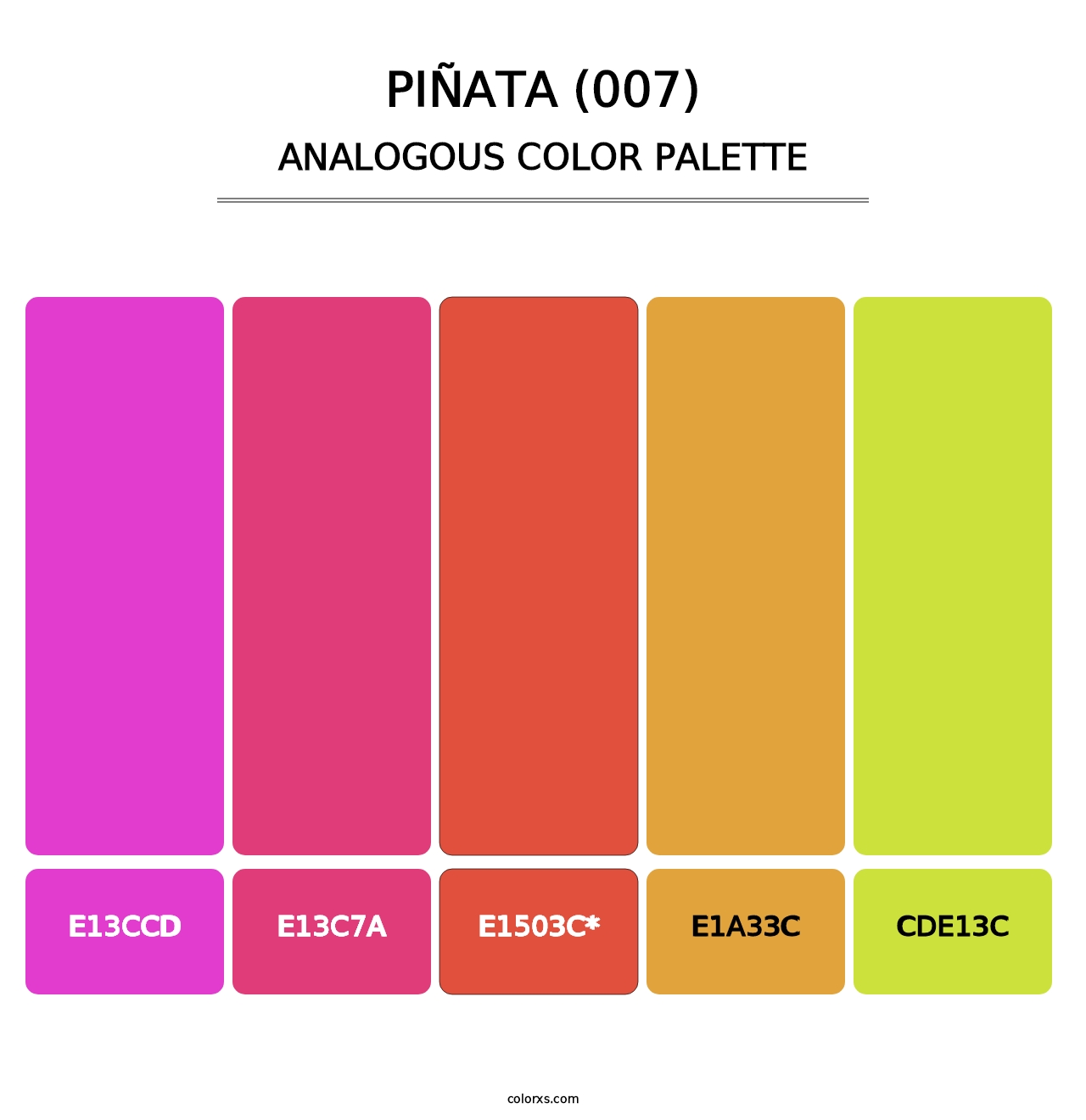 Piñata (007) - Analogous Color Palette