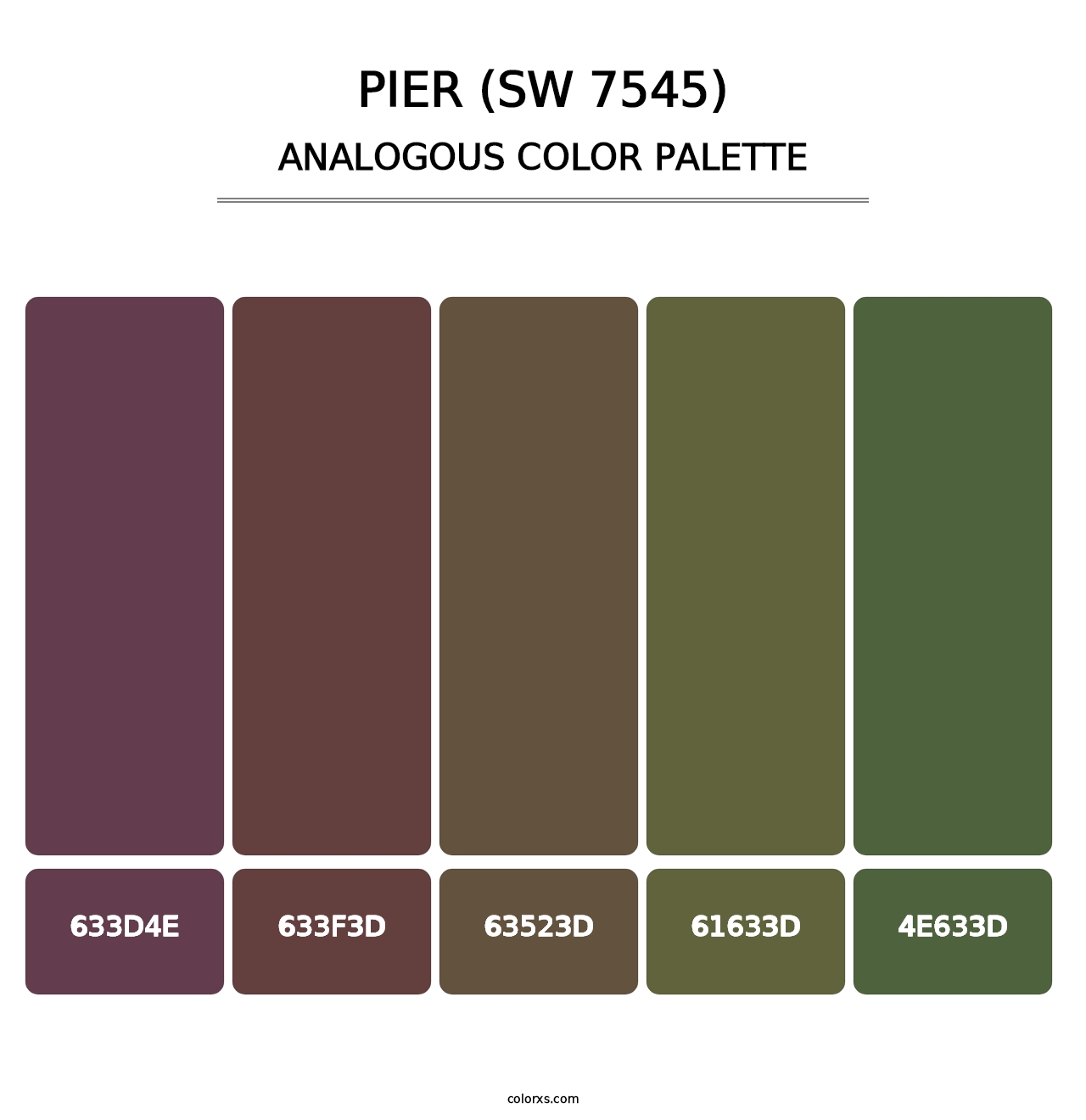Pier (SW 7545) - Analogous Color Palette