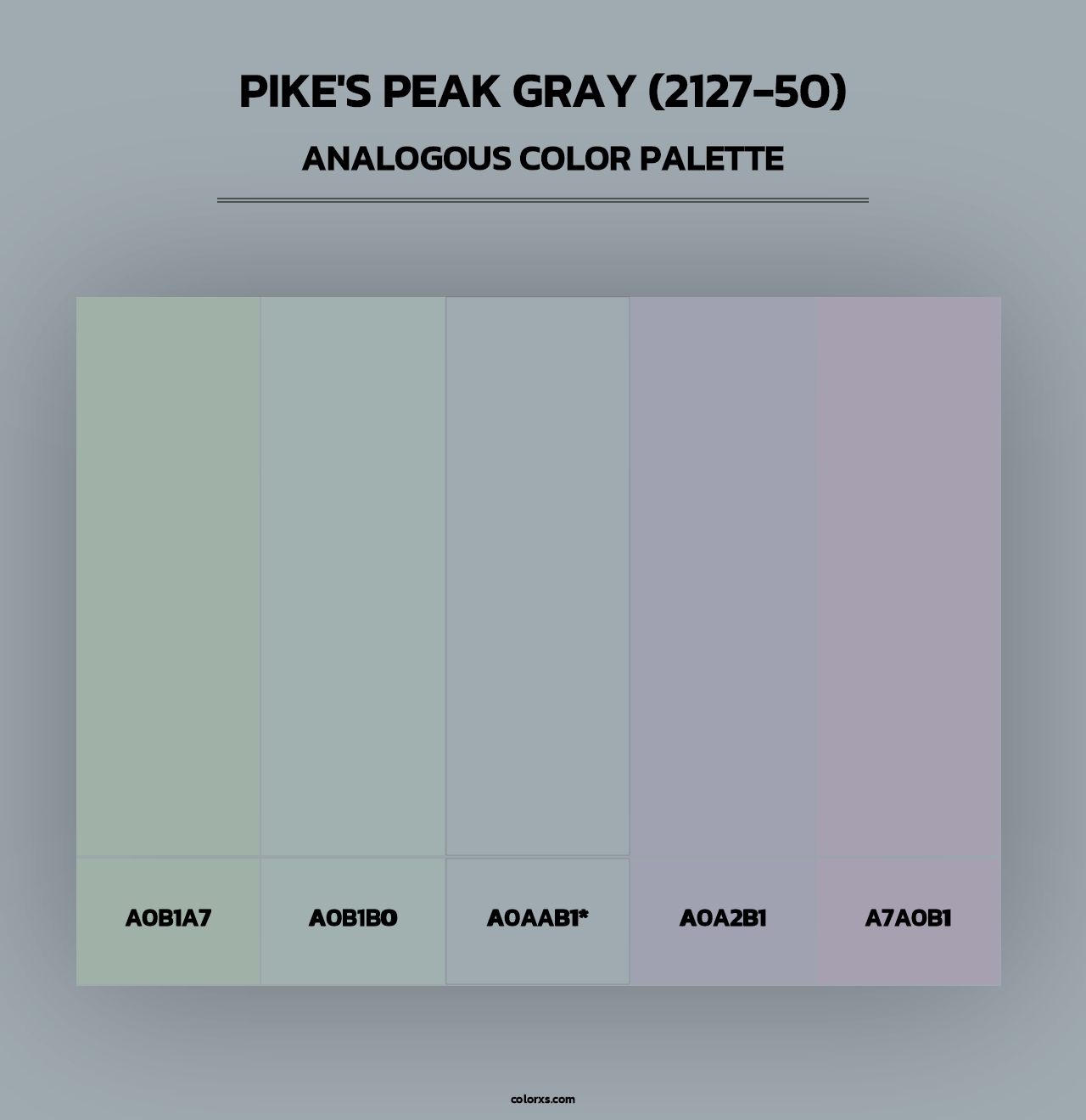 Pike's Peak Gray (2127-50) - Analogous Color Palette