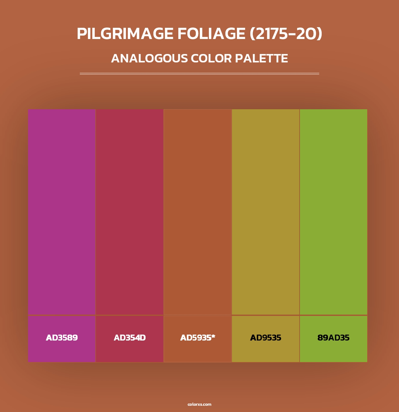 Pilgrimage Foliage (2175-20) - Analogous Color Palette