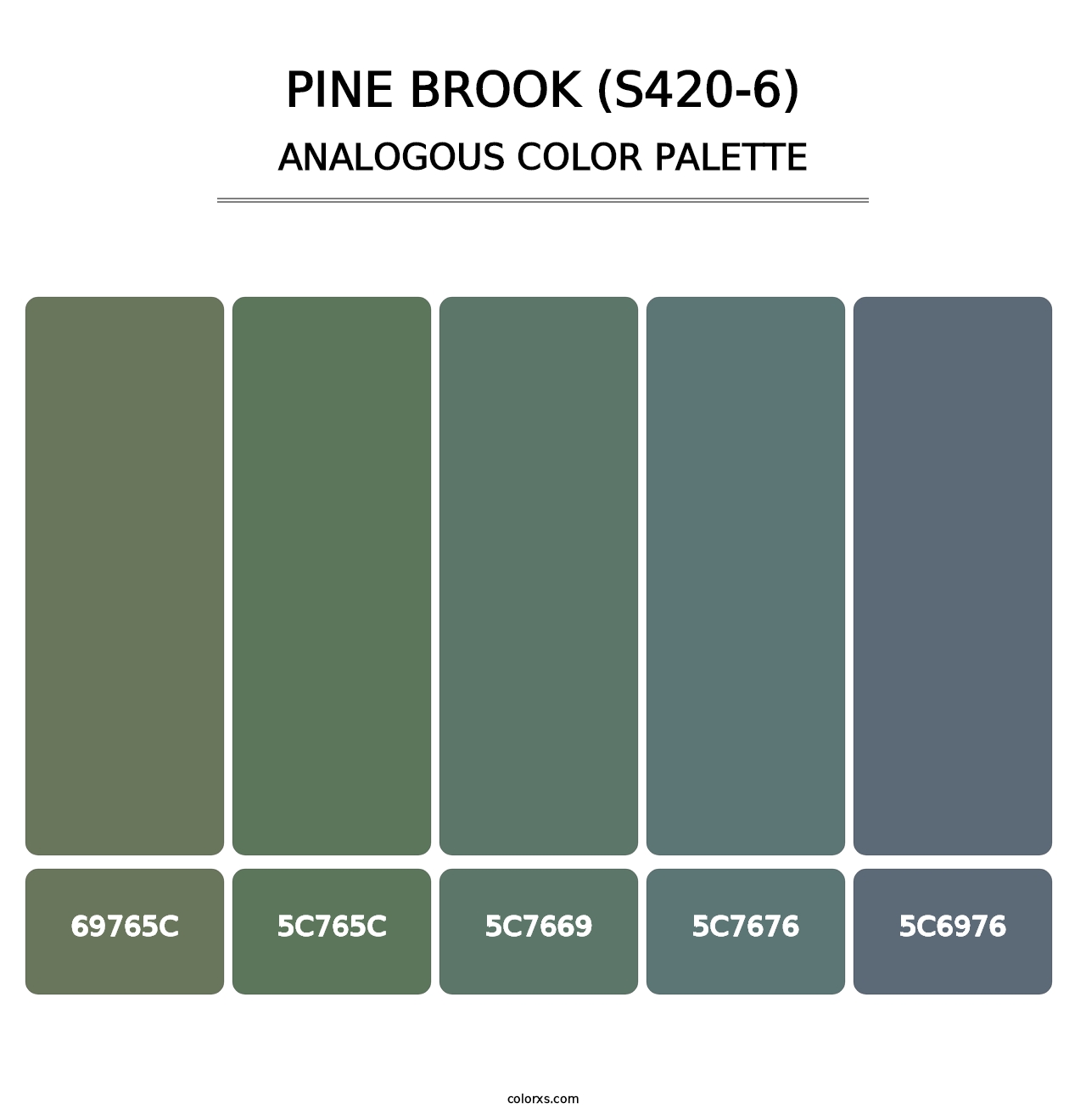 Pine Brook (S420-6) - Analogous Color Palette