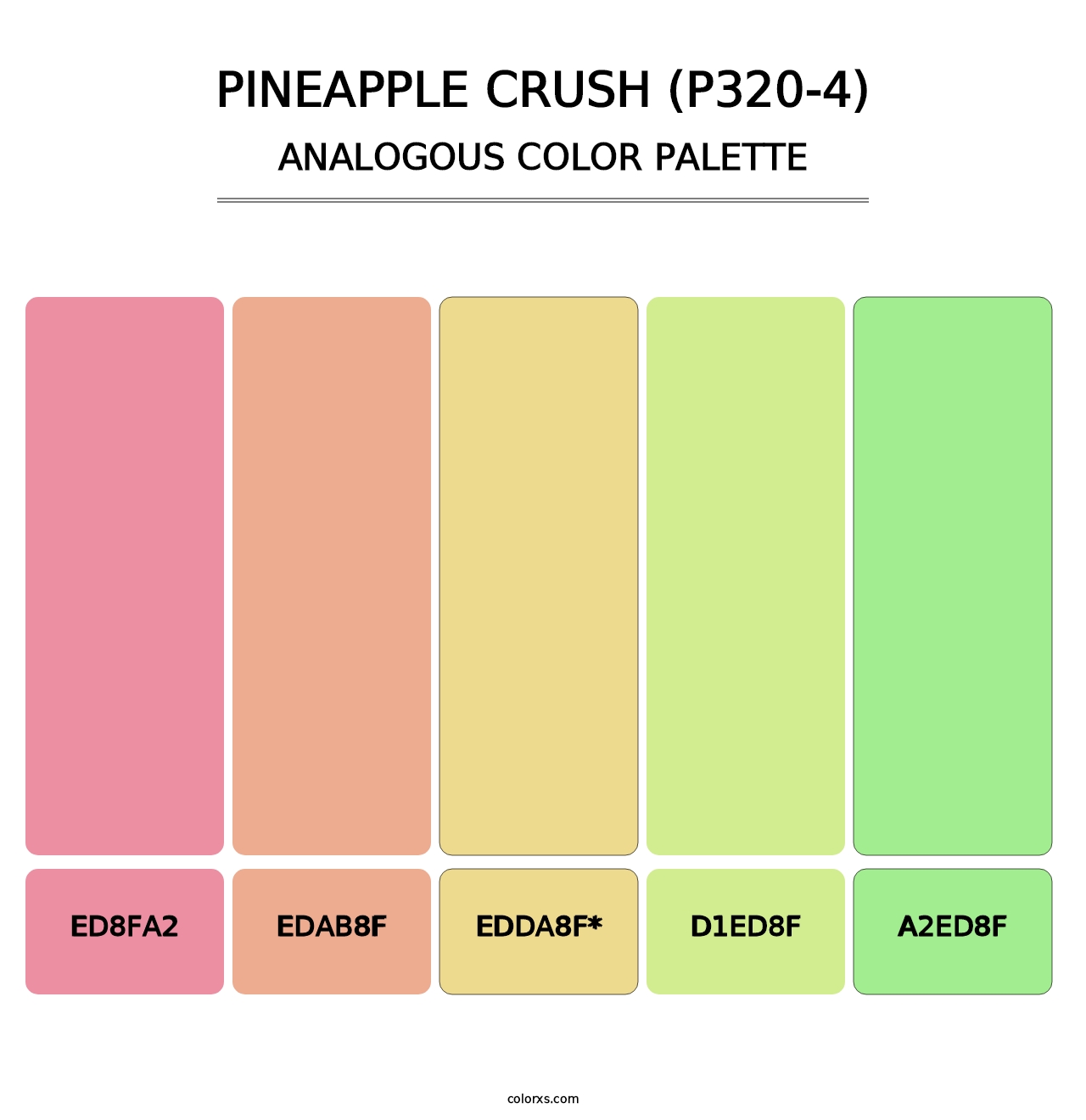 Pineapple Crush (P320-4) - Analogous Color Palette