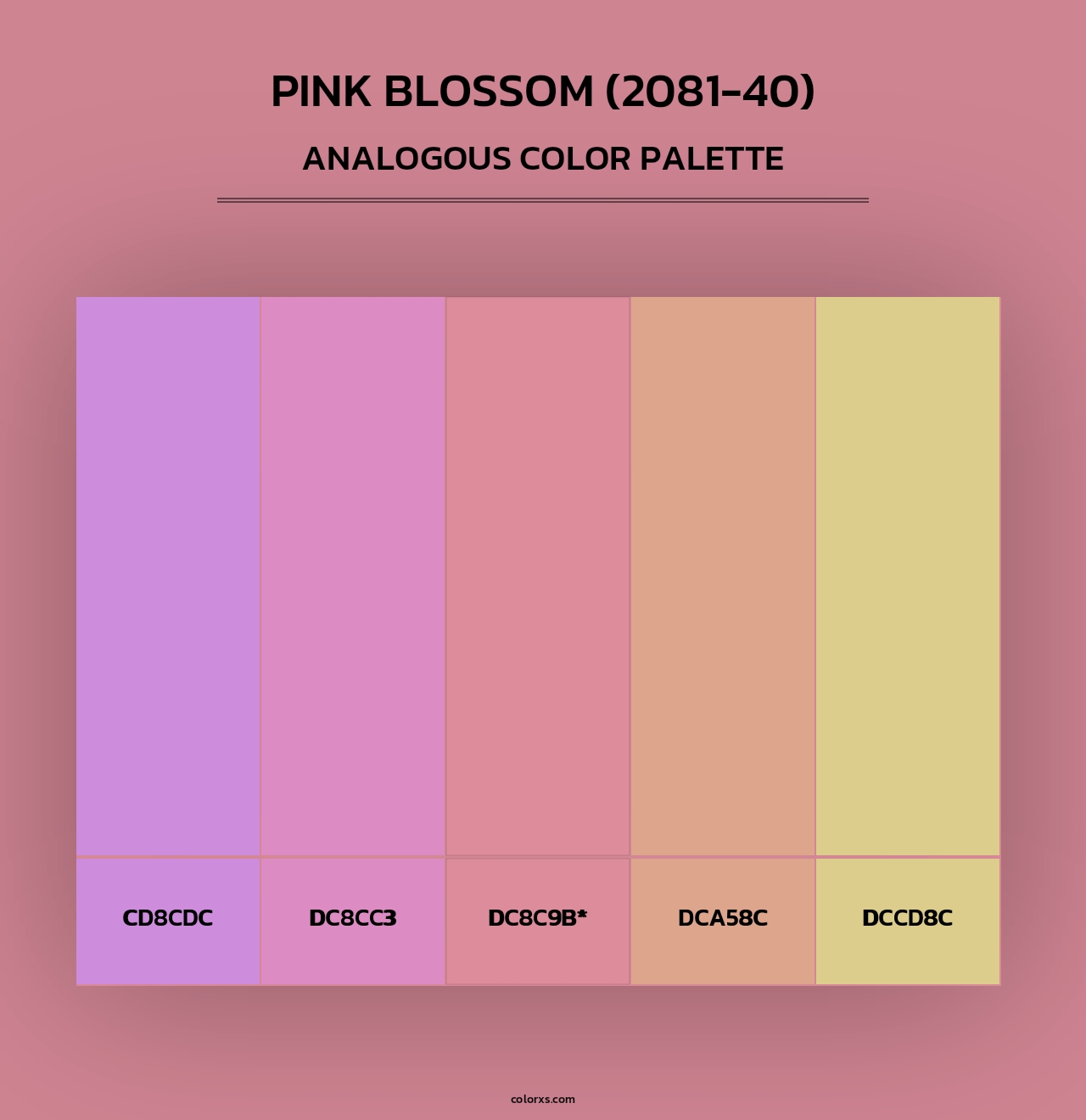 Pink Blossom (2081-40) - Analogous Color Palette