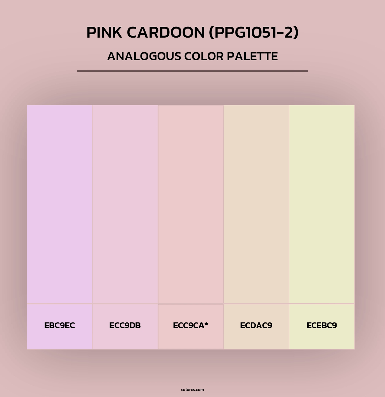 Pink Cardoon (PPG1051-2) - Analogous Color Palette