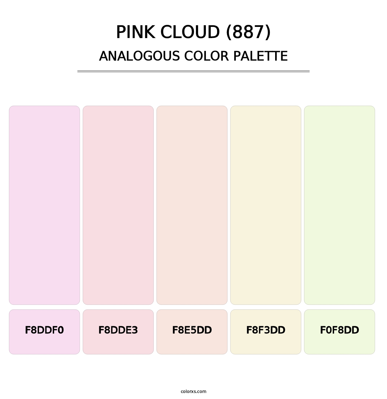 Pink Cloud (887) - Analogous Color Palette