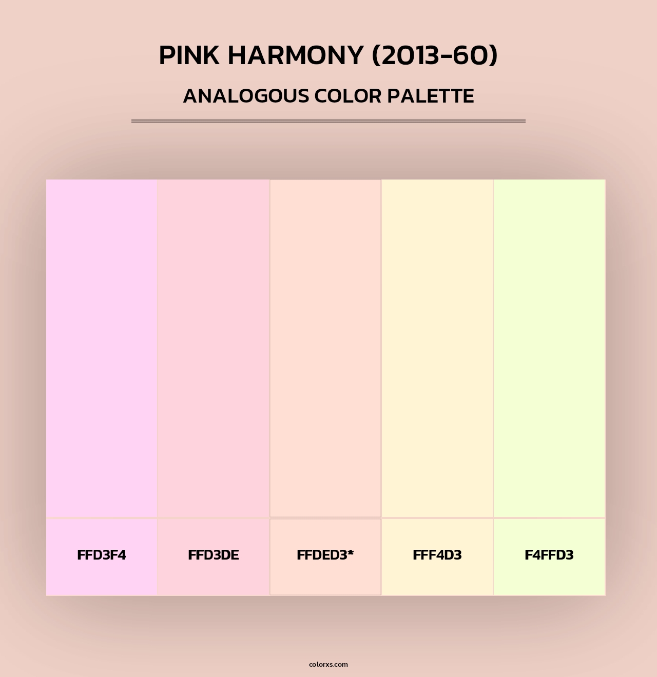 Pink Harmony (2013-60) - Analogous Color Palette