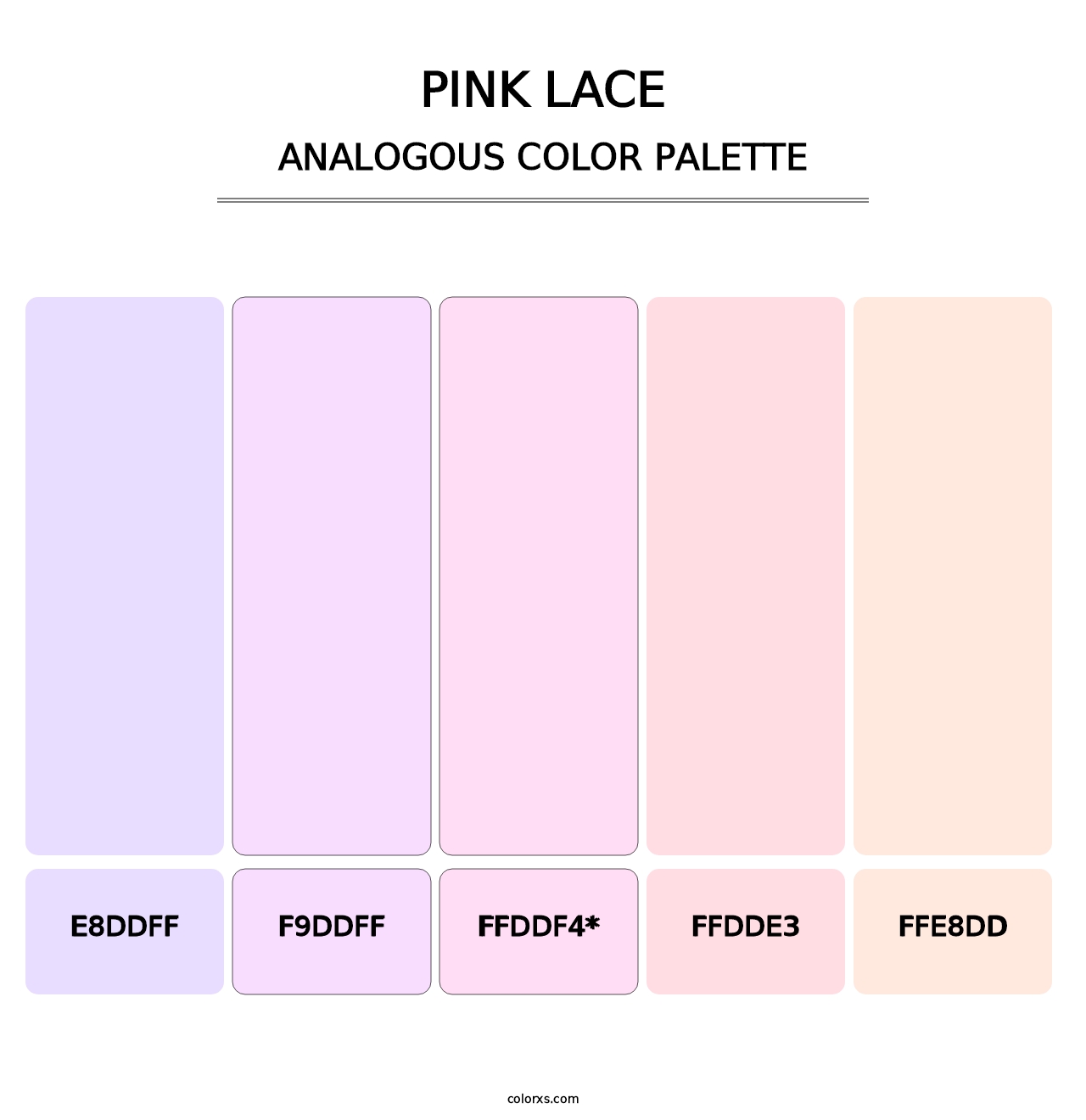 Pink Lace - Analogous Color Palette