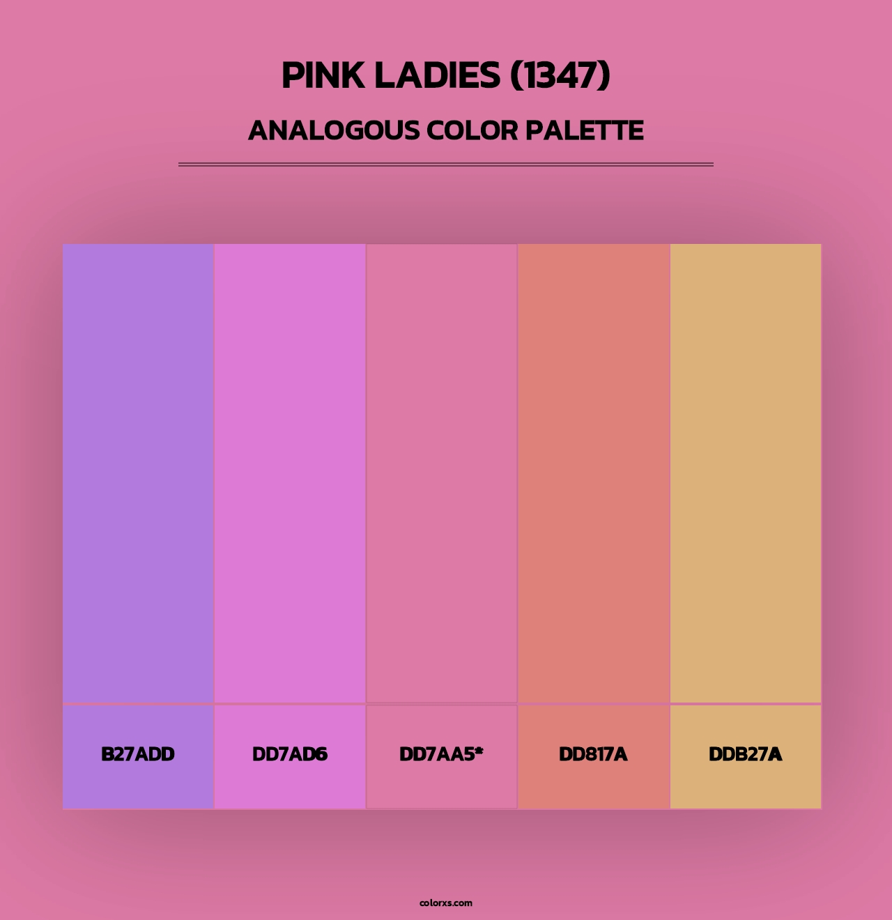 Pink Ladies (1347) - Analogous Color Palette