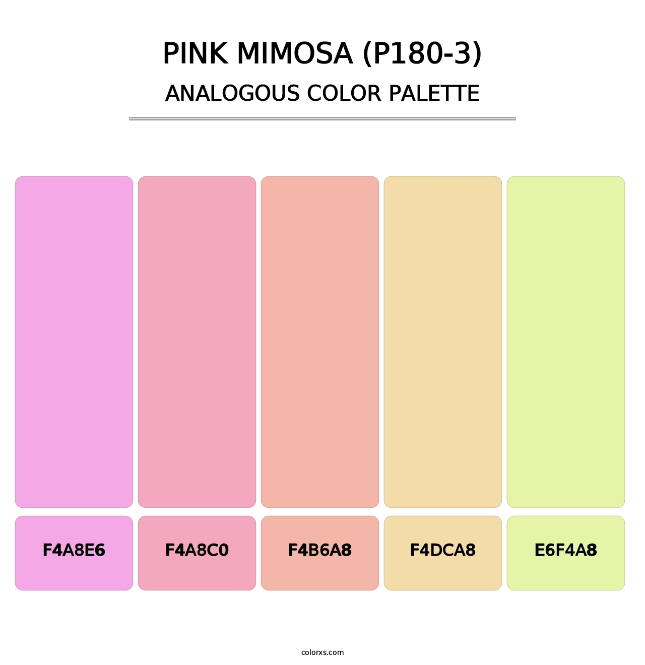 Pink Mimosa (P180-3) - Analogous Color Palette