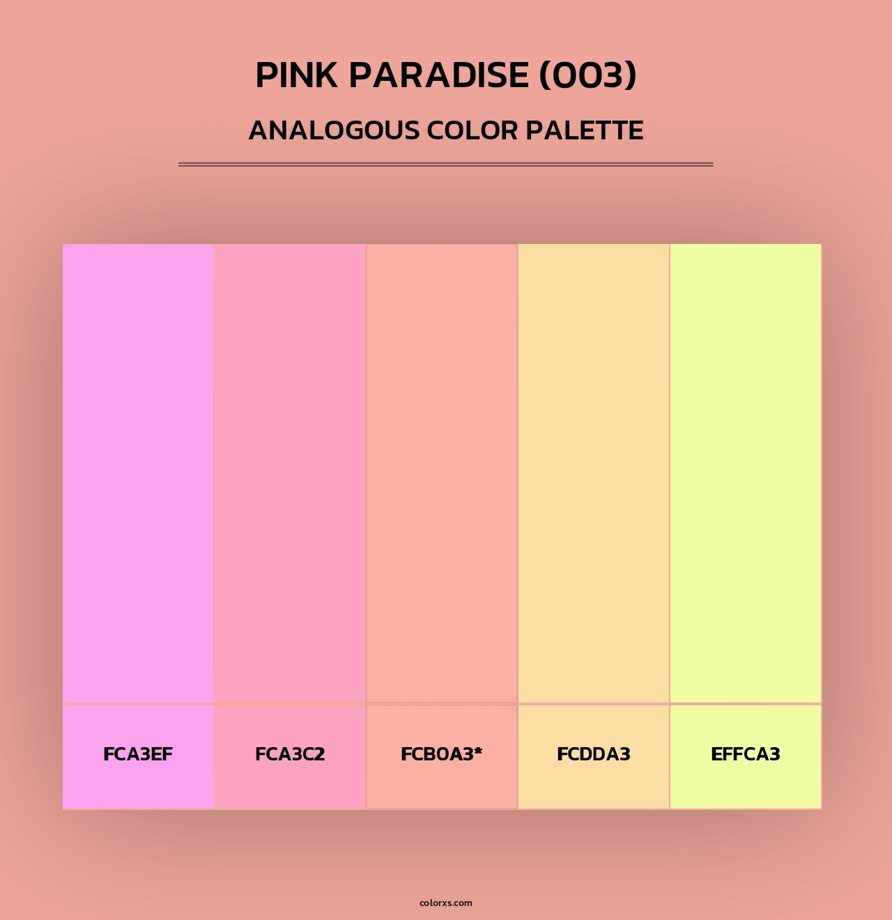 Pink Paradise (003) - Analogous Color Palette