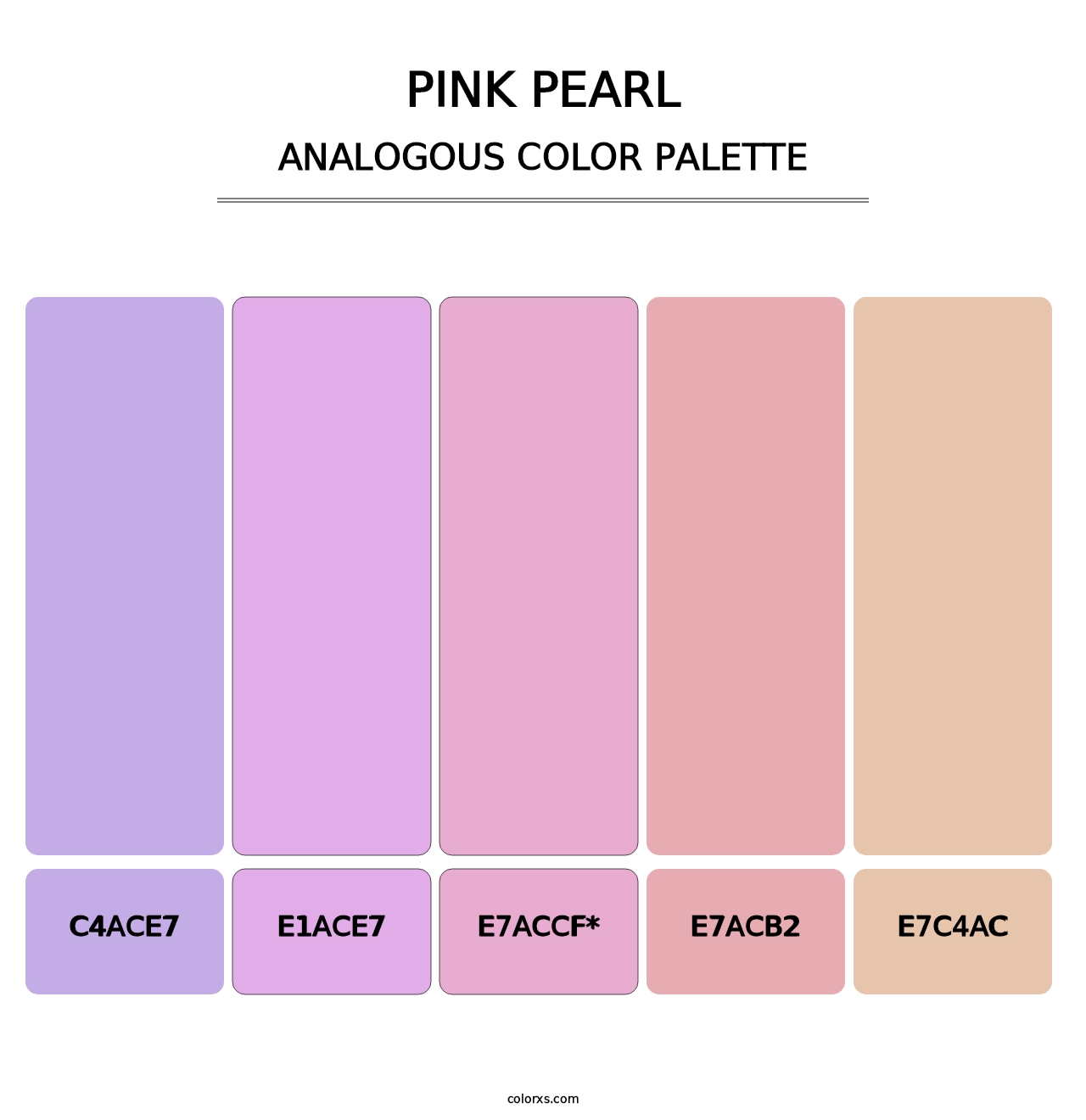 Pink Pearl - Analogous Color Palette