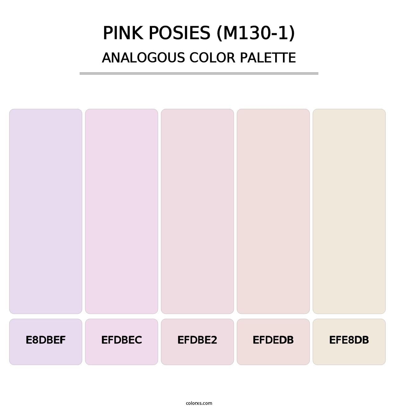 Pink Posies (M130-1) - Analogous Color Palette