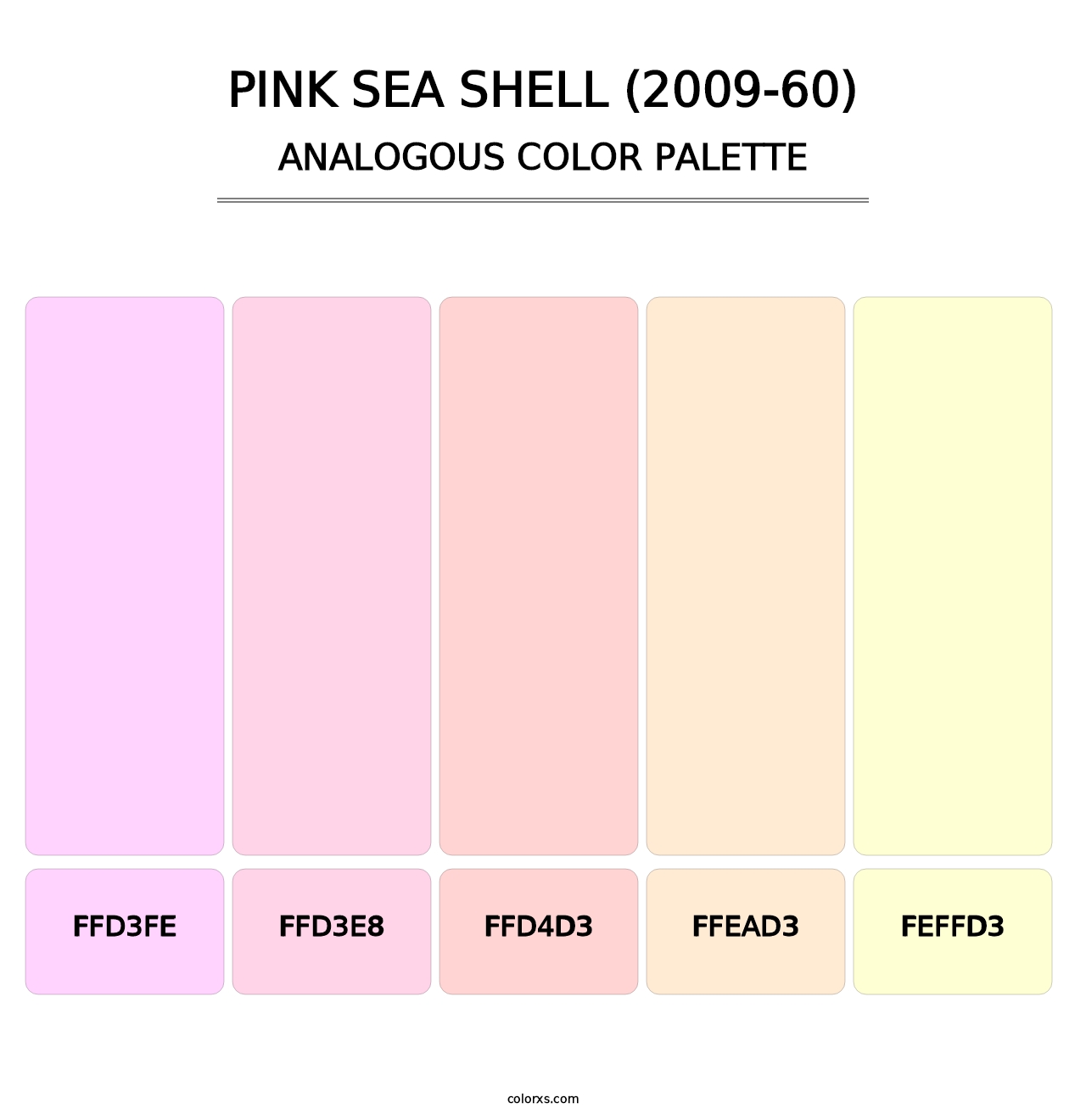 Pink Sea Shell (2009-60) - Analogous Color Palette