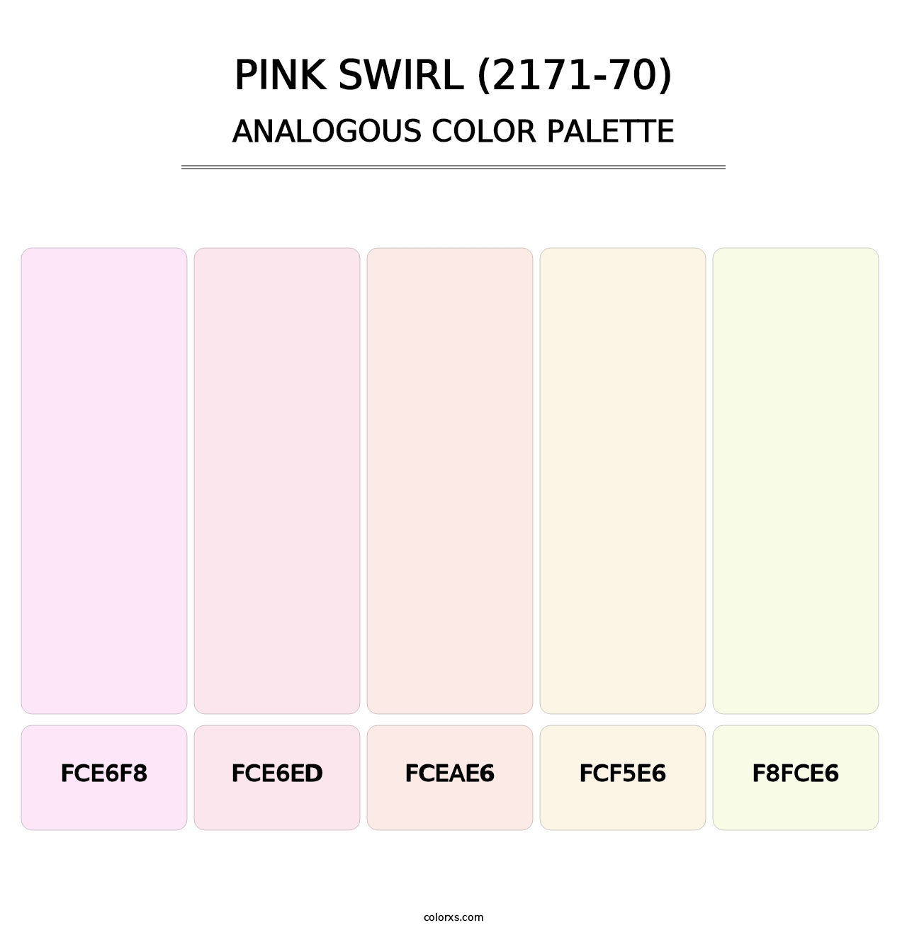 Pink Swirl (2171-70) - Analogous Color Palette