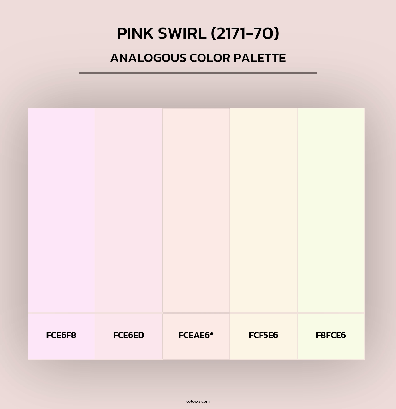Pink Swirl (2171-70) - Analogous Color Palette