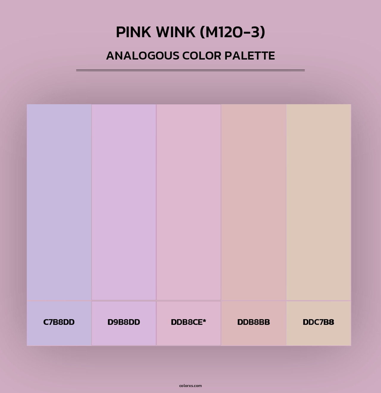 Pink Wink (M120-3) - Analogous Color Palette