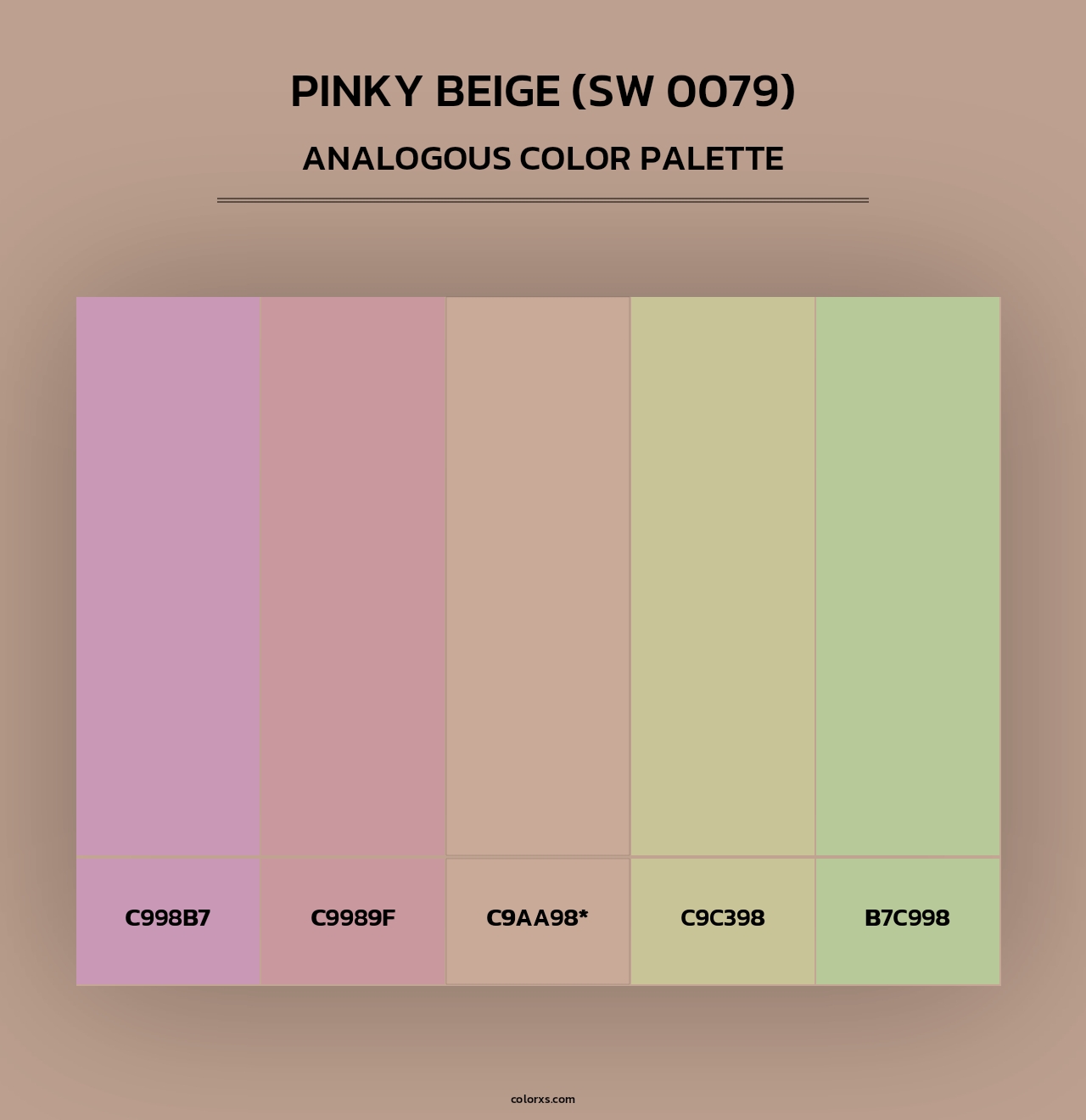 Pinky Beige (SW 0079) - Analogous Color Palette