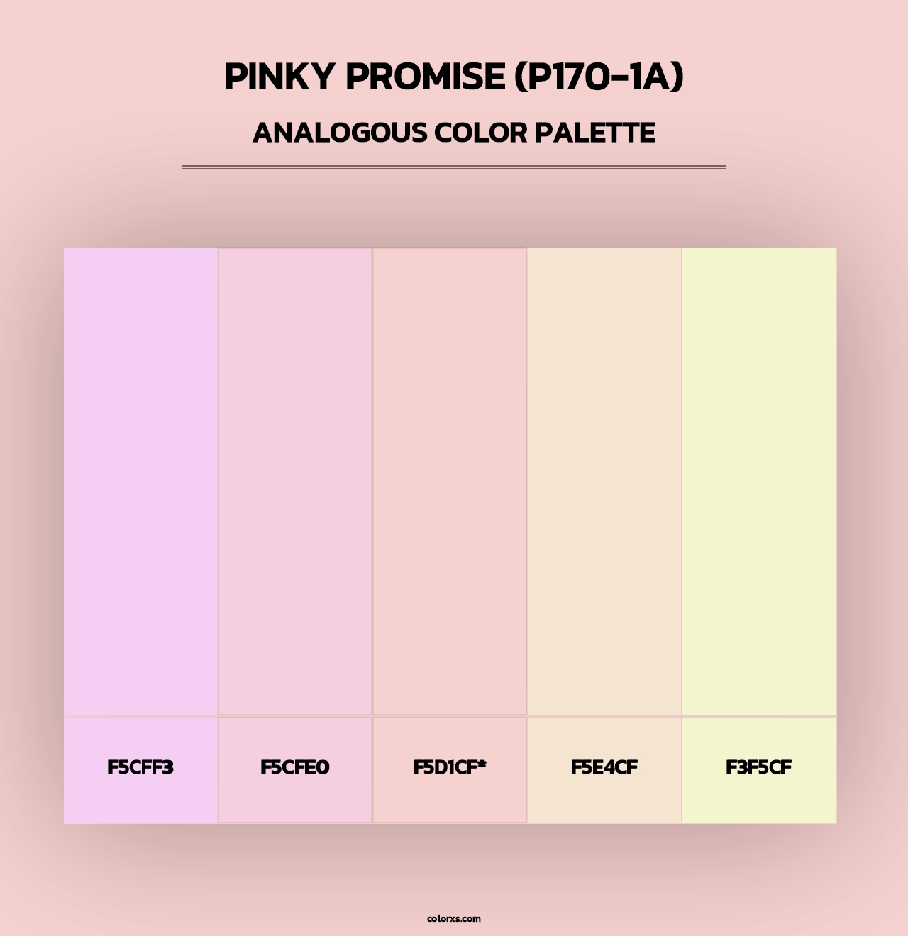 Pinky Promise (P170-1A) - Analogous Color Palette