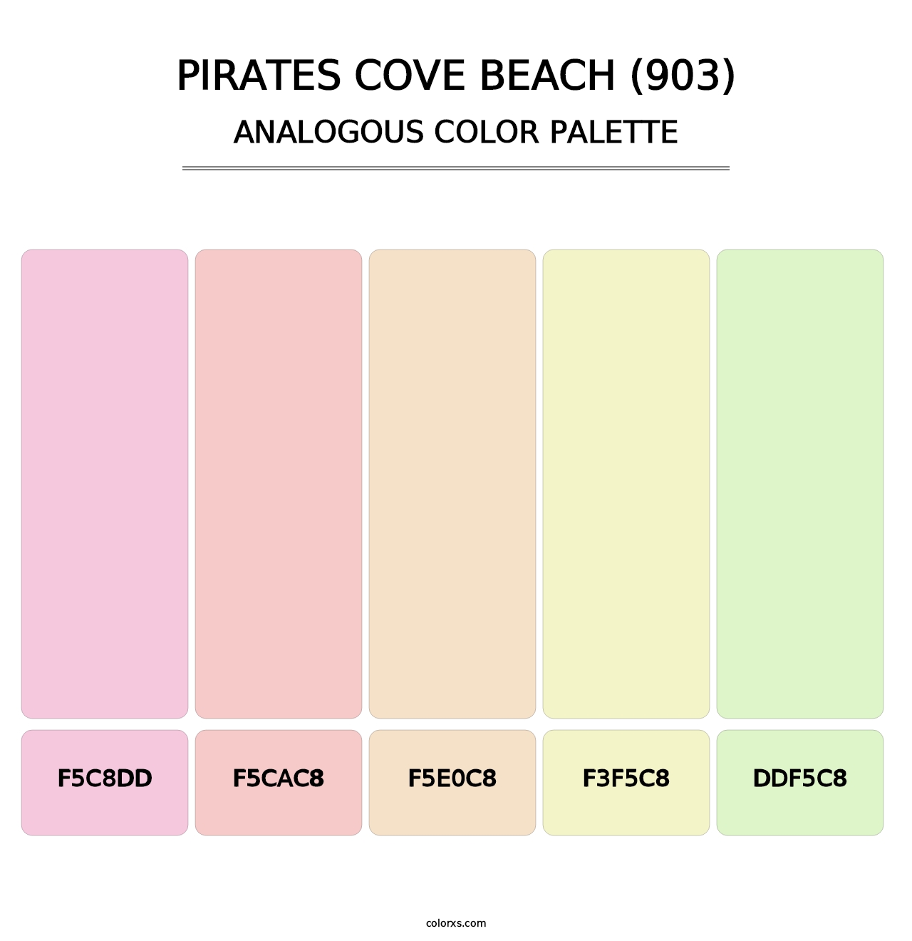 Pirates Cove Beach (903) - Analogous Color Palette