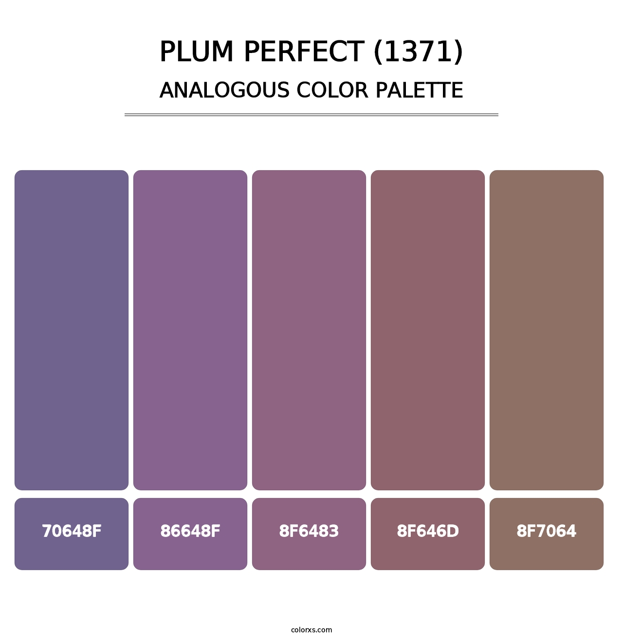 Plum Perfect (1371) - Analogous Color Palette