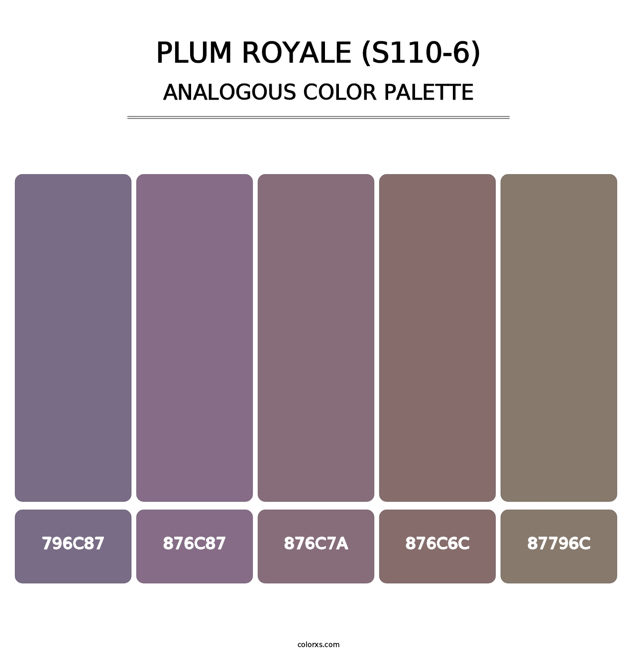 Plum Royale (S110-6) - Analogous Color Palette