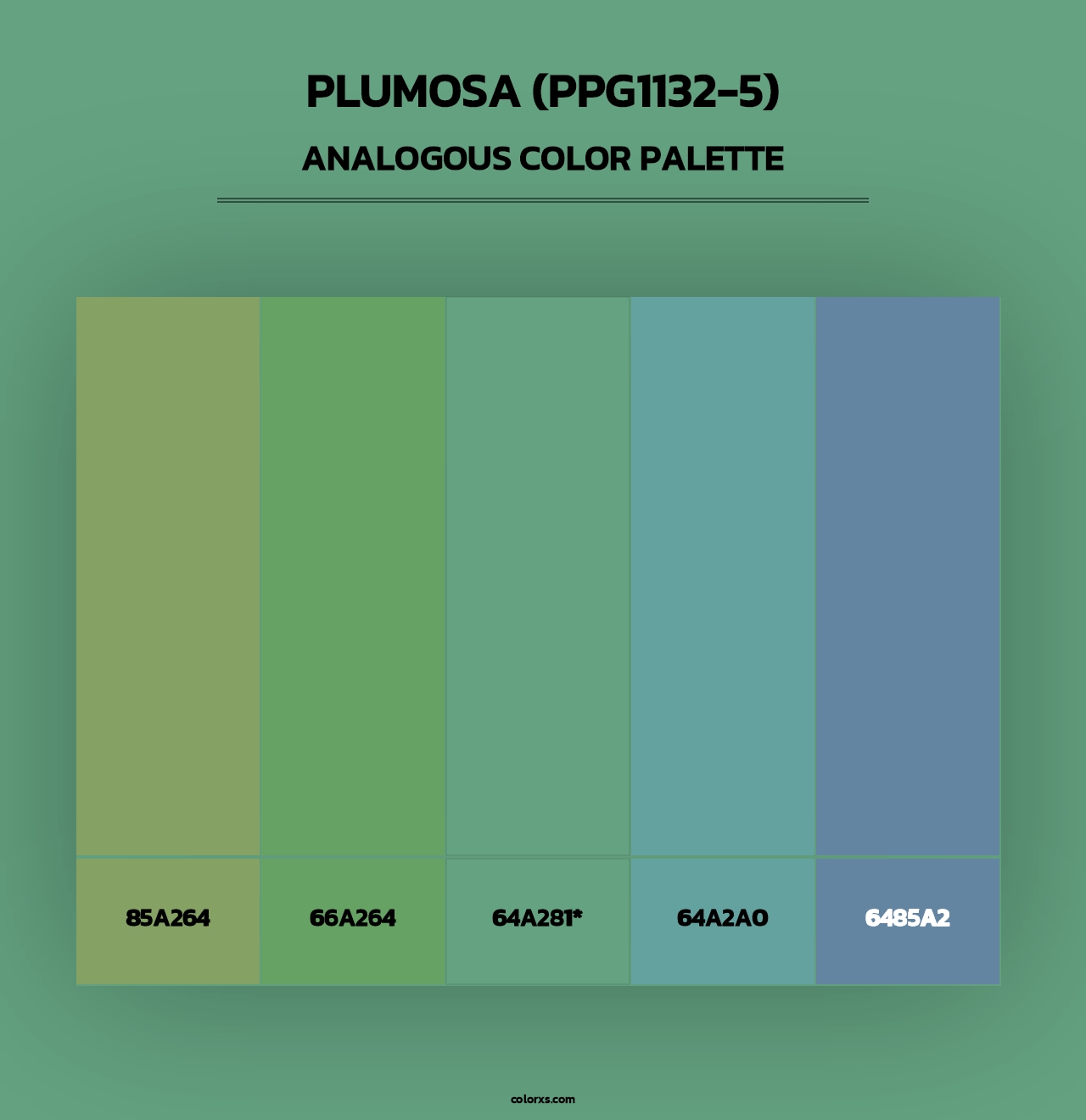 Plumosa (PPG1132-5) - Analogous Color Palette