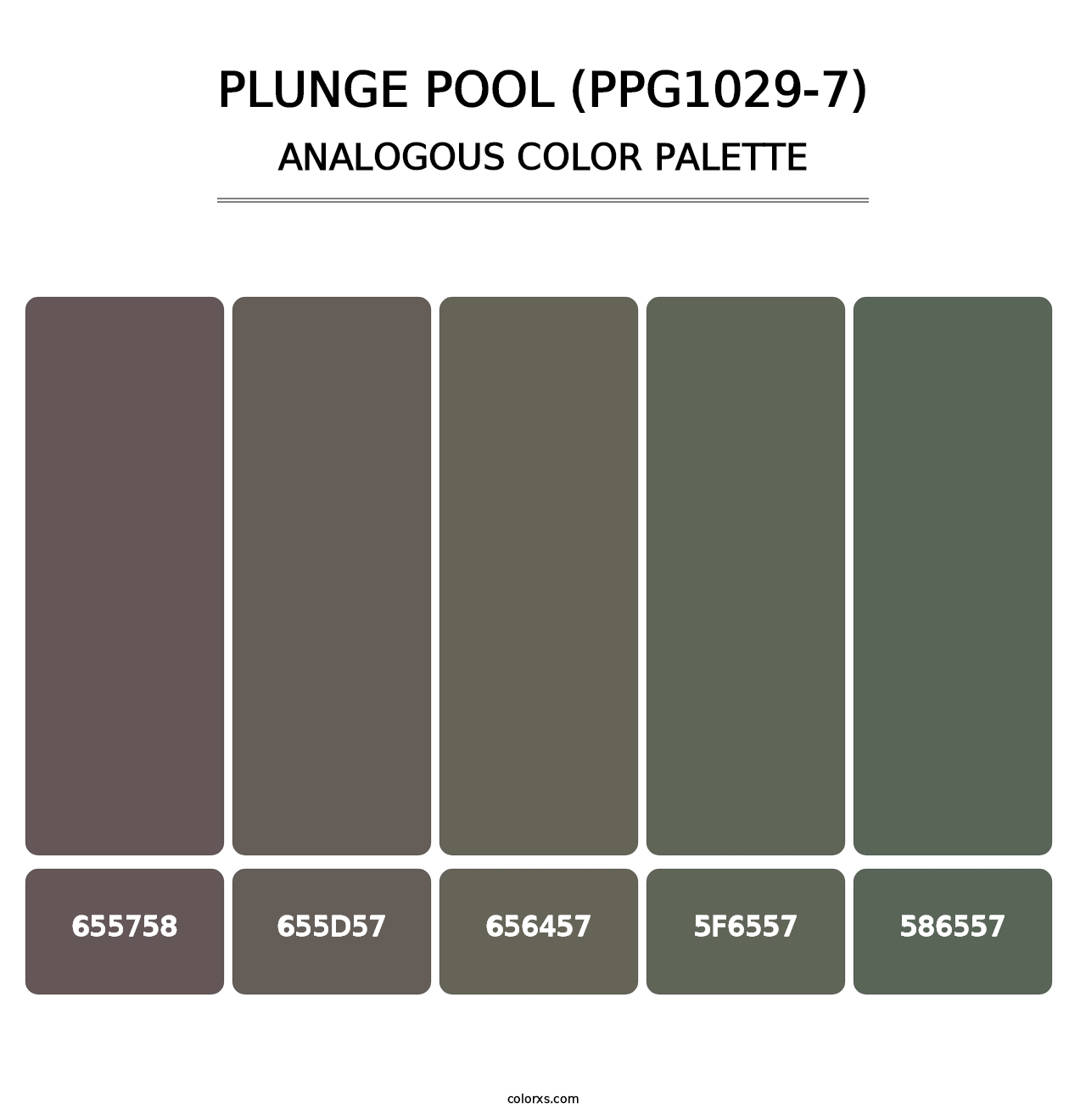 Plunge Pool (PPG1029-7) - Analogous Color Palette