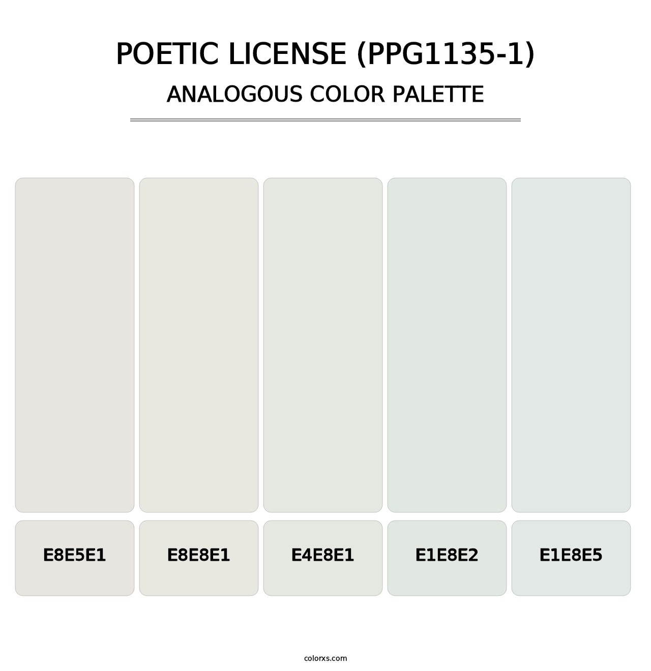 Poetic License (PPG1135-1) - Analogous Color Palette