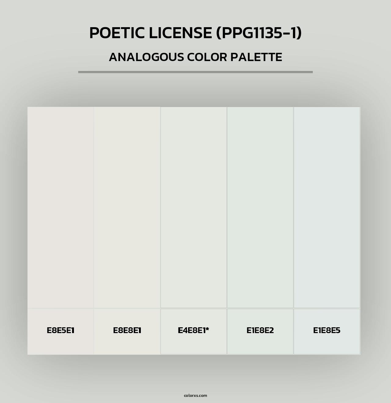 Poetic License (PPG1135-1) - Analogous Color Palette