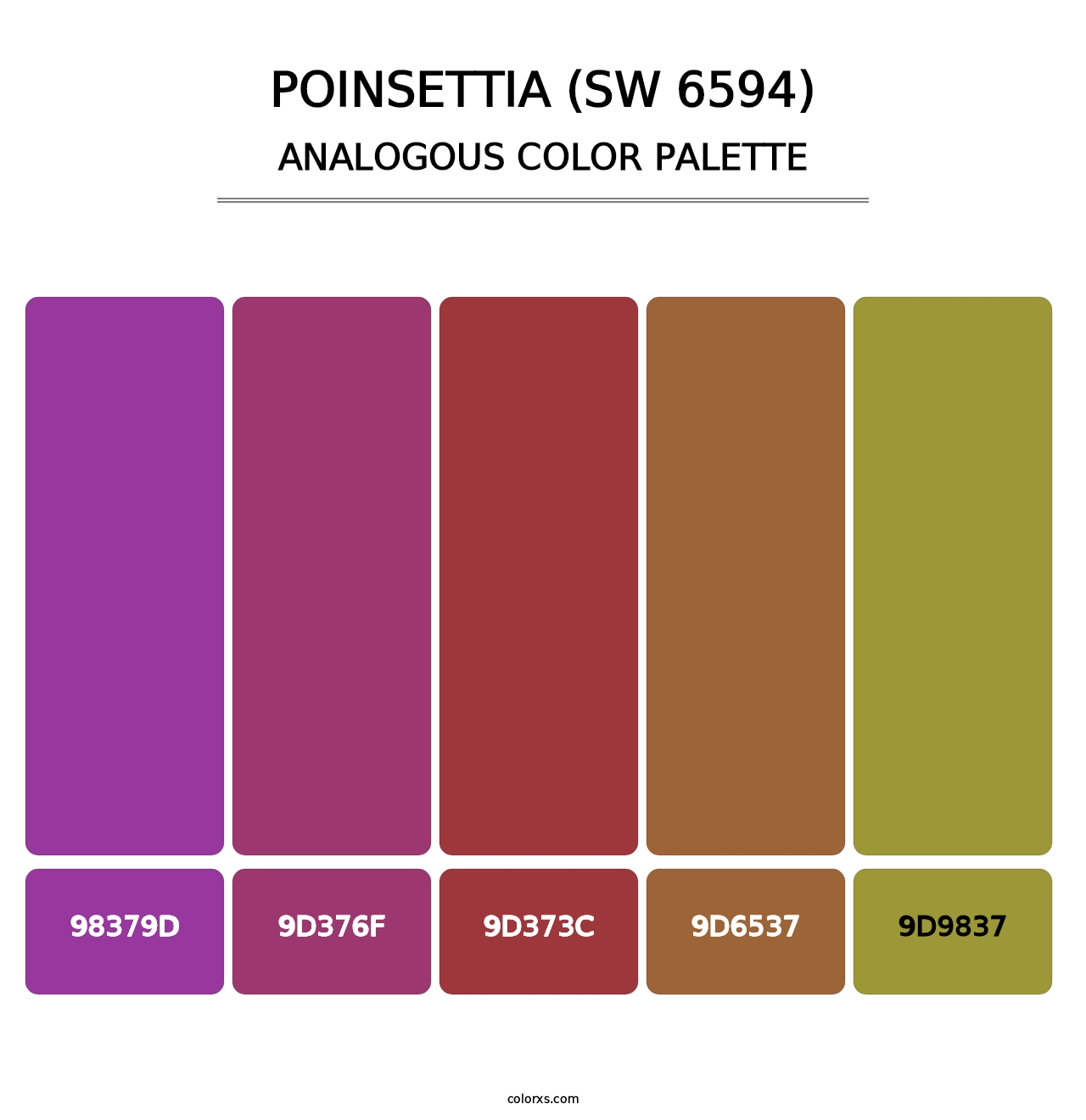 Poinsettia (SW 6594) - Analogous Color Palette