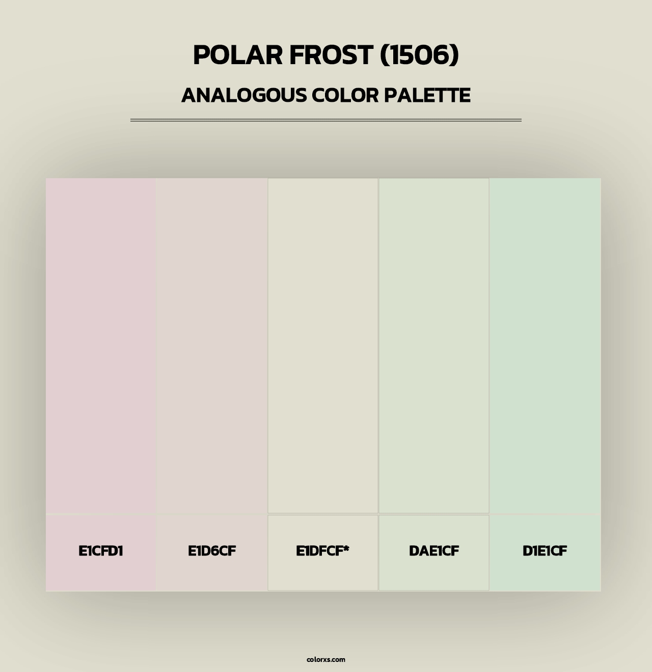 Polar Frost (1506) - Analogous Color Palette