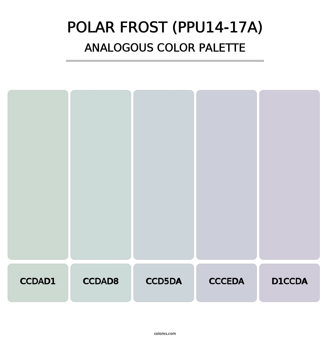 Polar Frost (PPU14-17A) - Analogous Color Palette