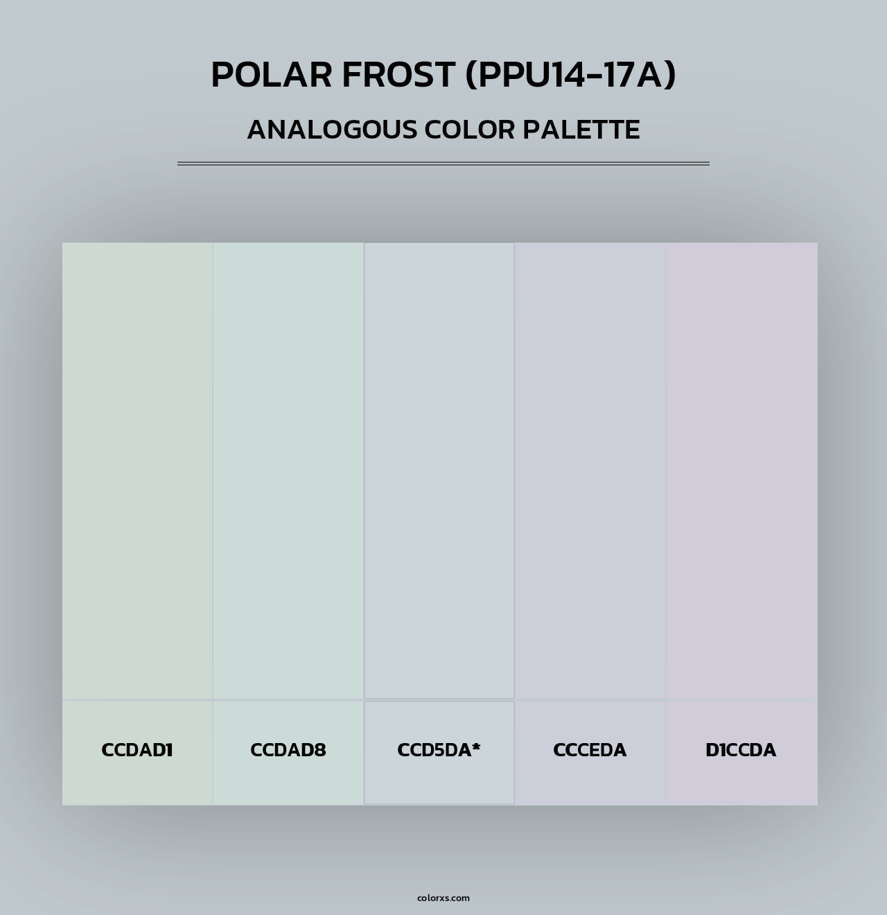 Polar Frost (PPU14-17A) - Analogous Color Palette