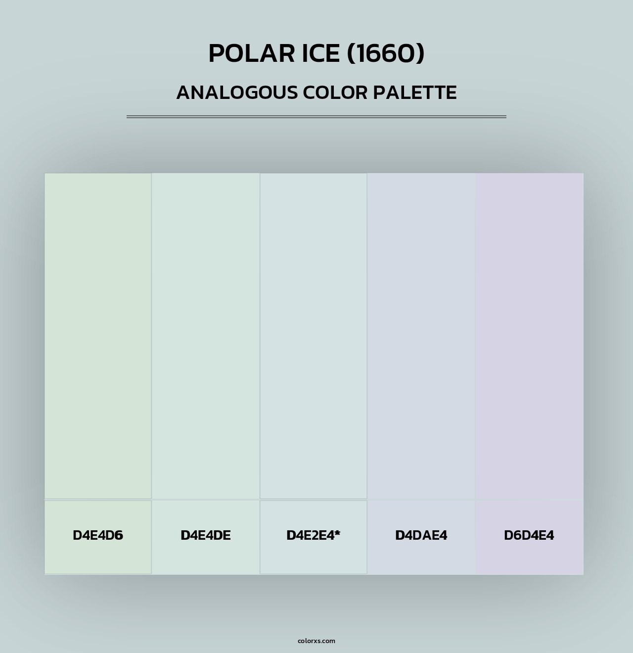 Polar Ice (1660) - Analogous Color Palette