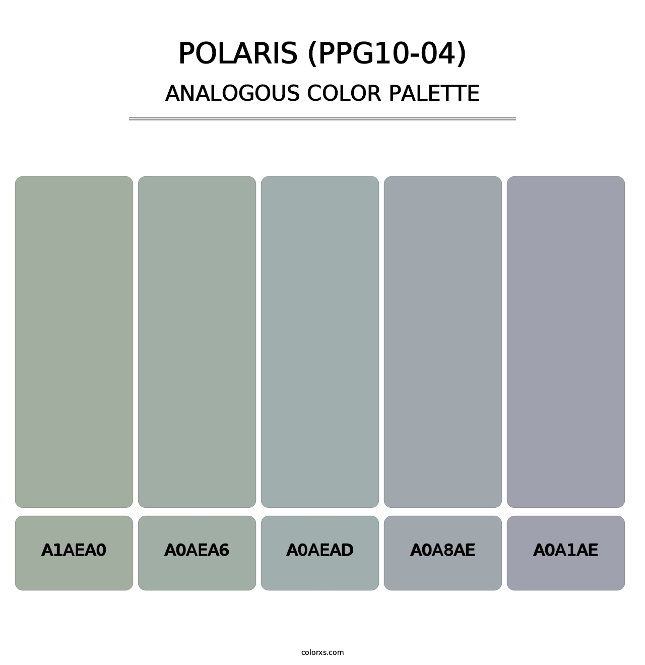 Polaris (PPG10-04) - Analogous Color Palette
