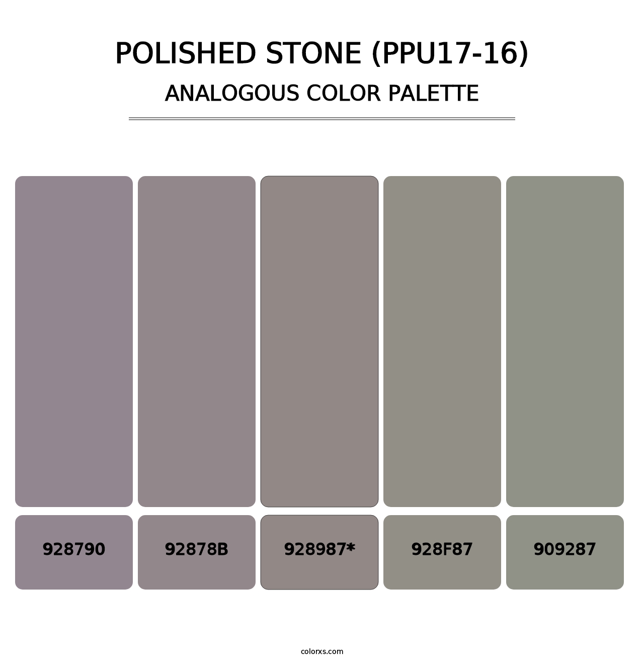 Polished Stone (PPU17-16) - Analogous Color Palette