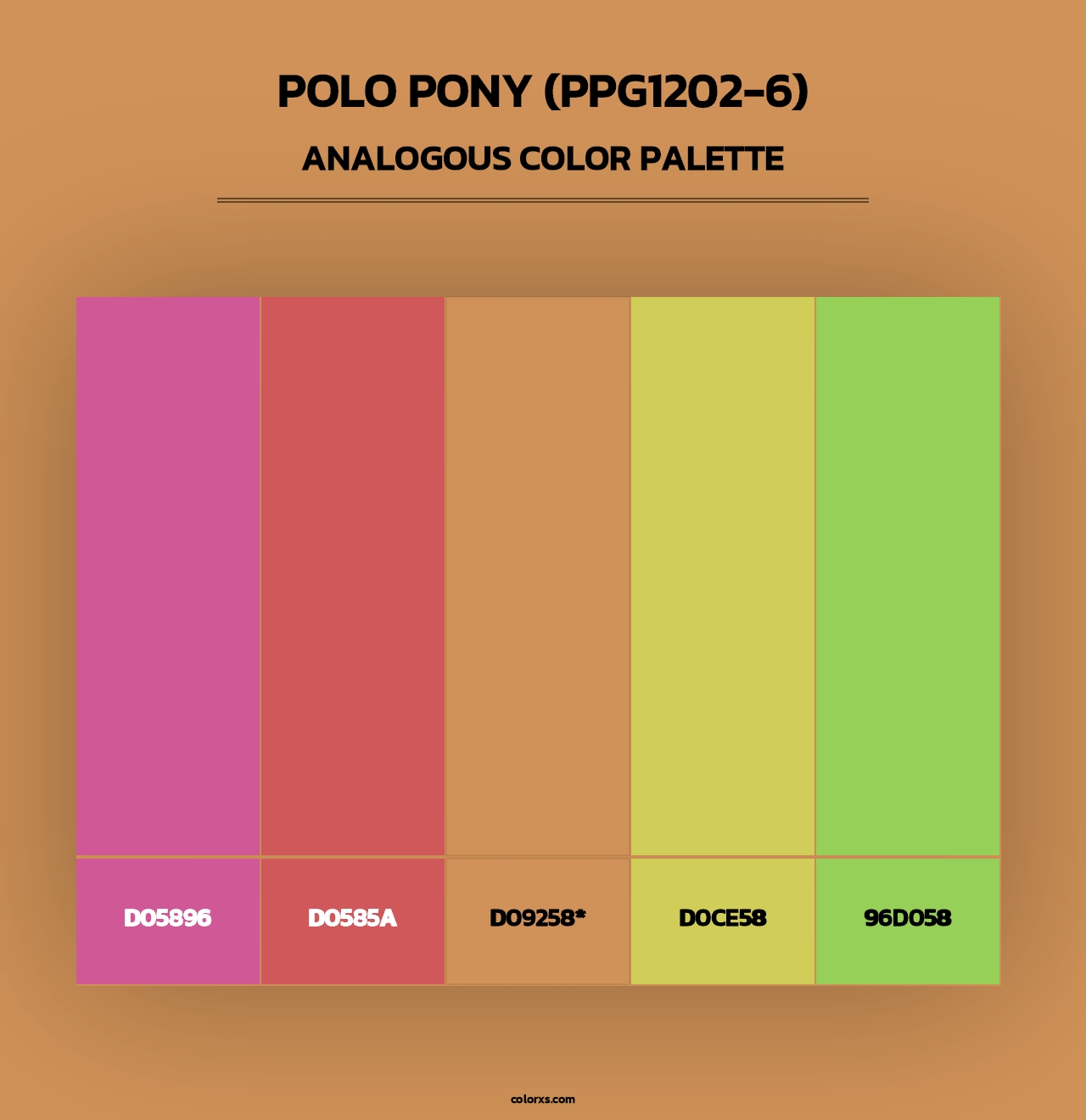 Polo Pony (PPG1202-6) - Analogous Color Palette