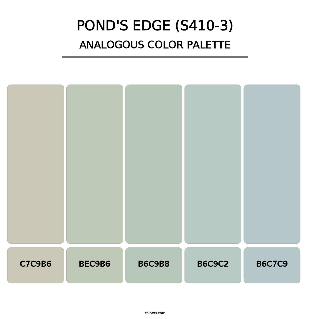 Pond'S Edge (S410-3) - Analogous Color Palette