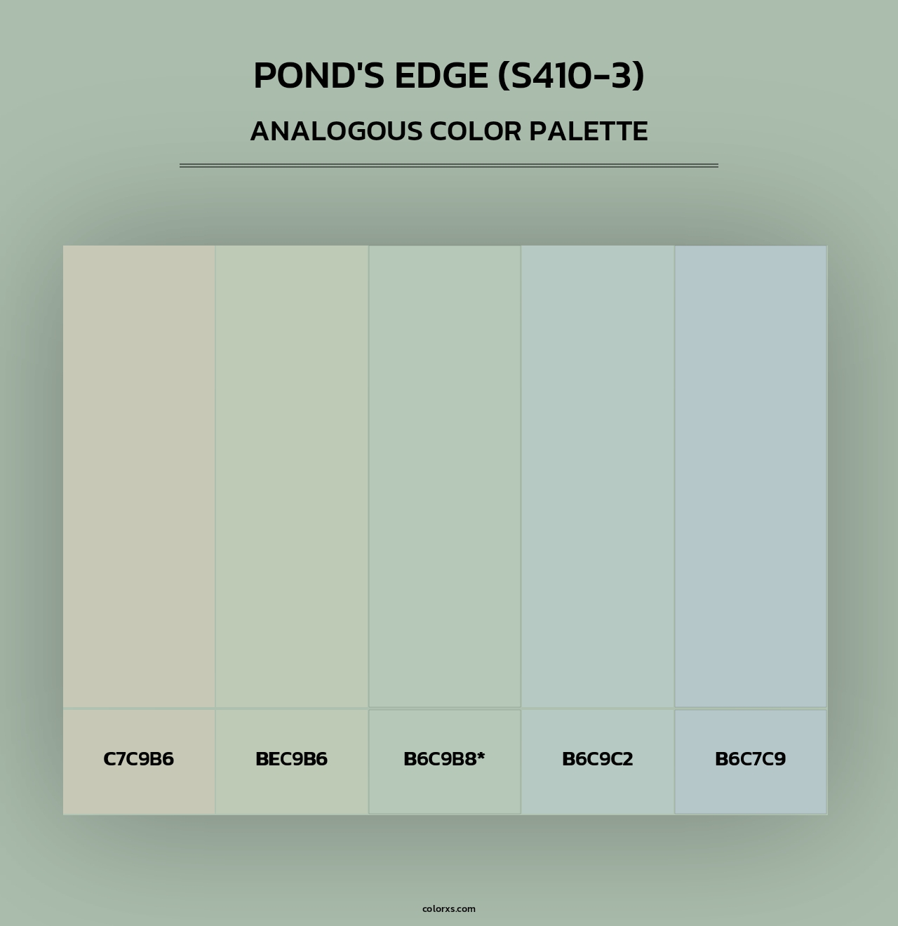 Pond'S Edge (S410-3) - Analogous Color Palette
