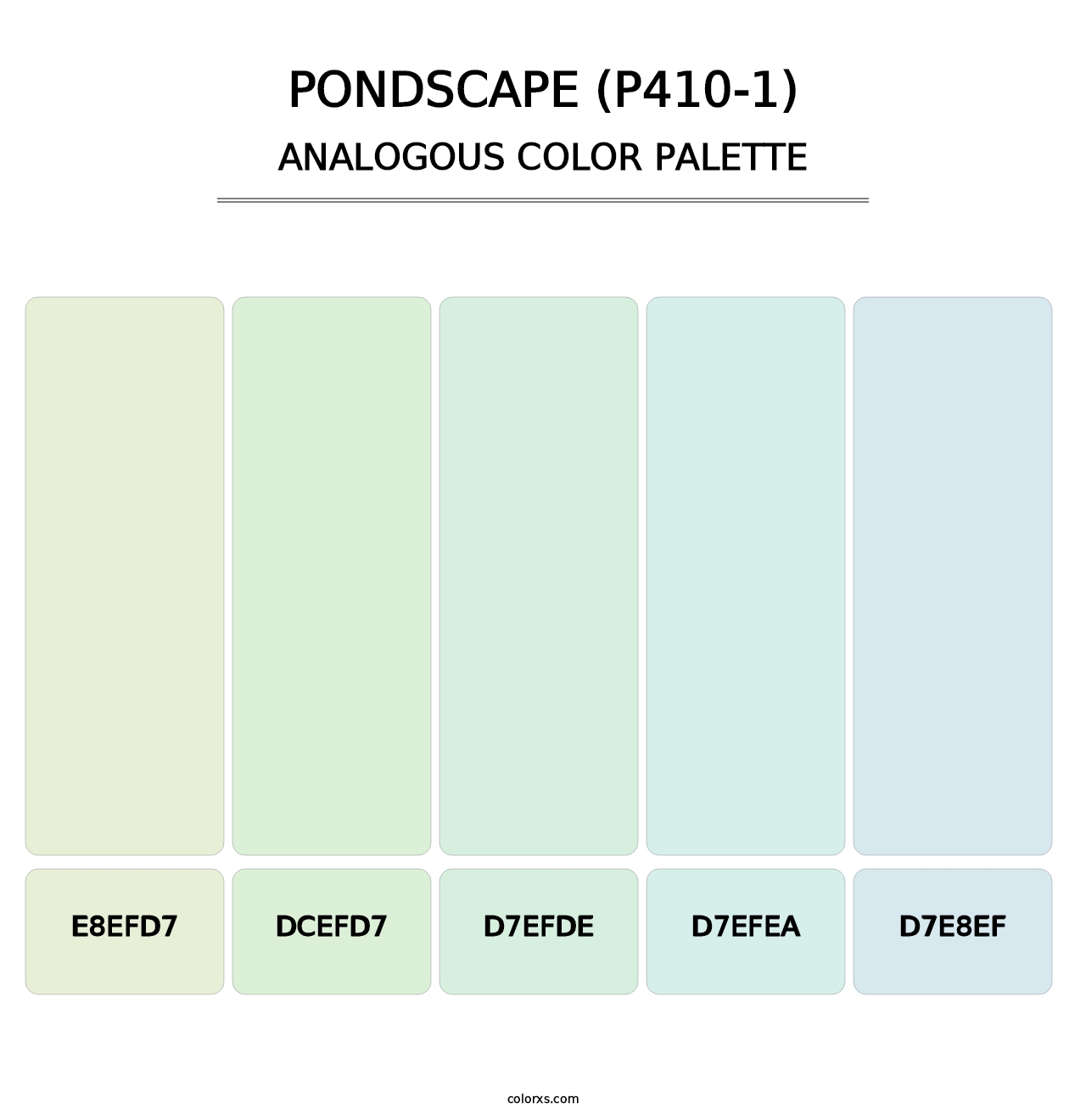 Pondscape (P410-1) - Analogous Color Palette