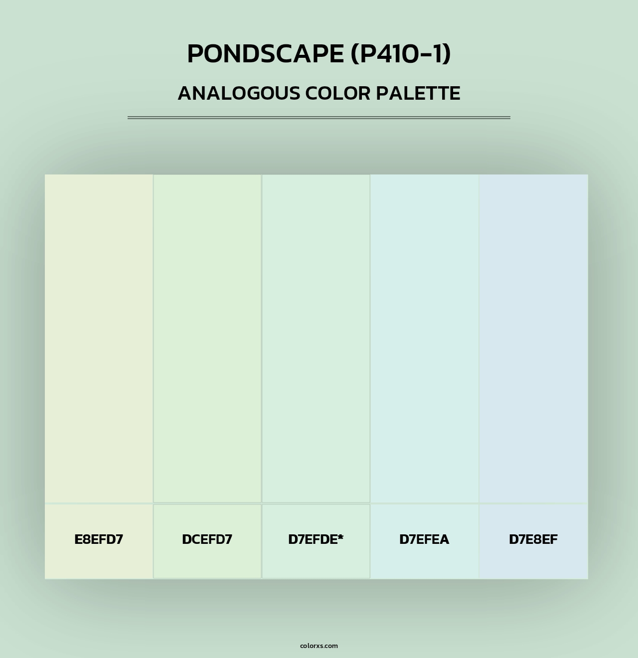 Pondscape (P410-1) - Analogous Color Palette