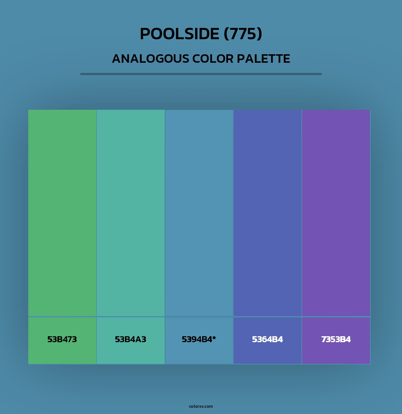 Poolside (775) - Analogous Color Palette