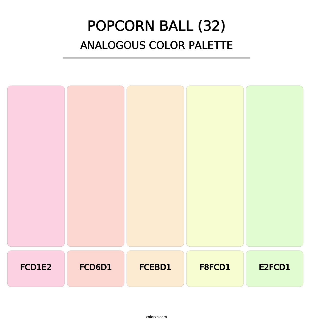 Popcorn Ball (32) - Analogous Color Palette