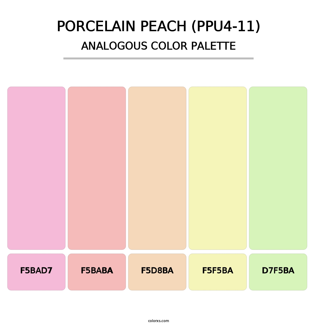 Porcelain Peach (PPU4-11) - Analogous Color Palette