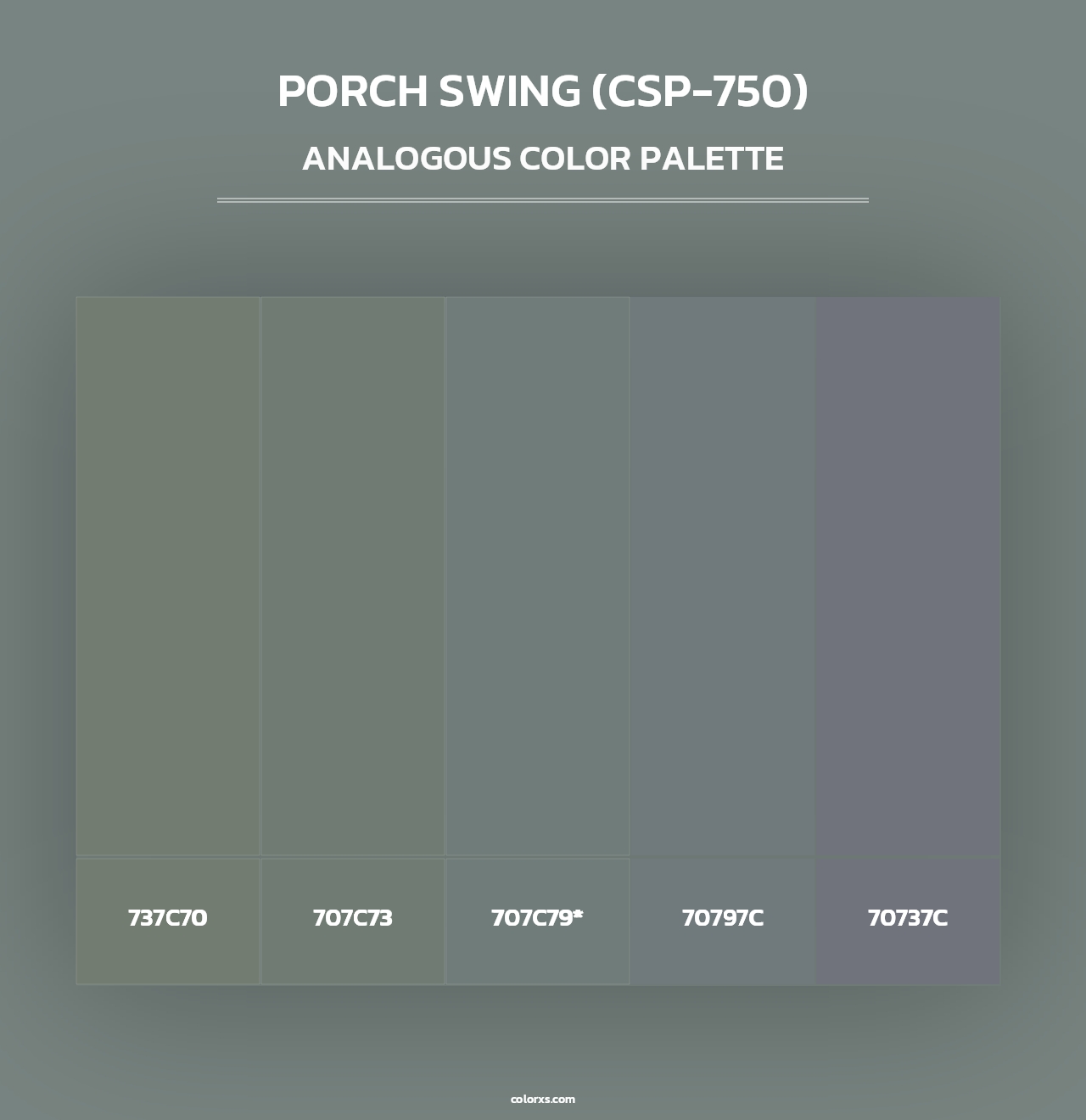 Porch Swing (CSP-750) - Analogous Color Palette