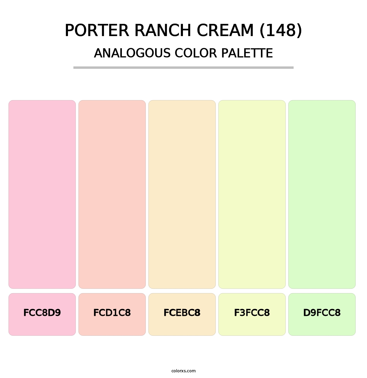 Porter Ranch Cream (148) - Analogous Color Palette