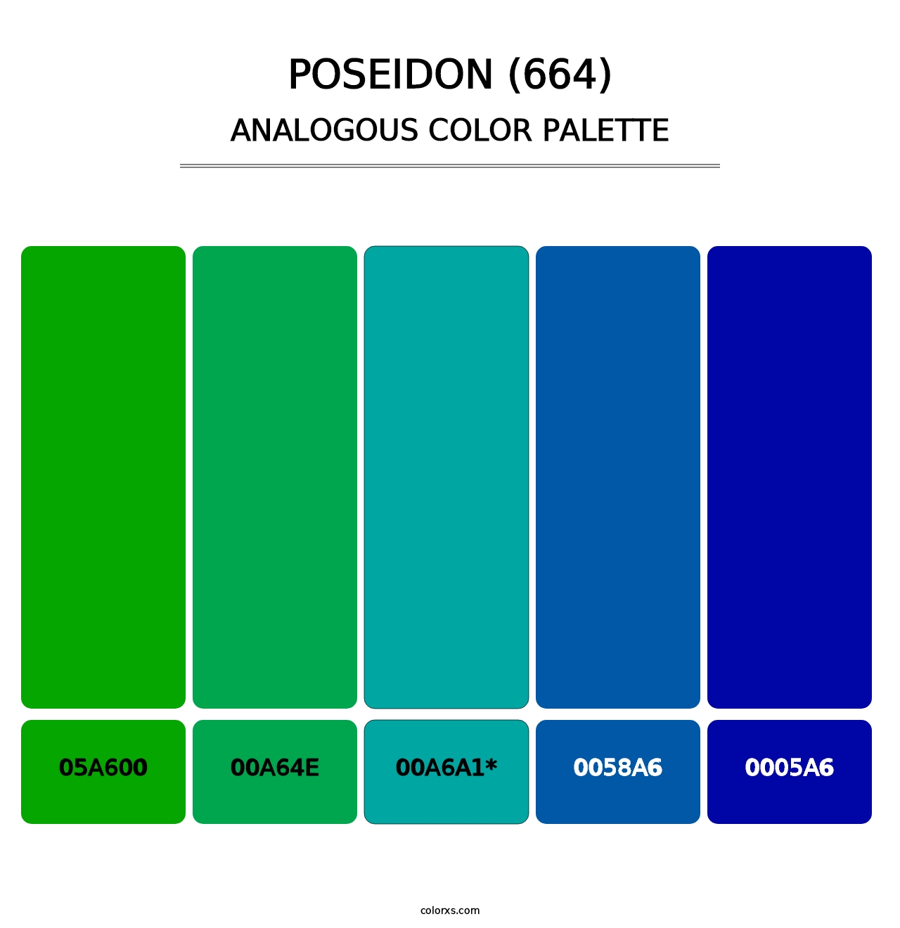 Poseidon (664) - Analogous Color Palette