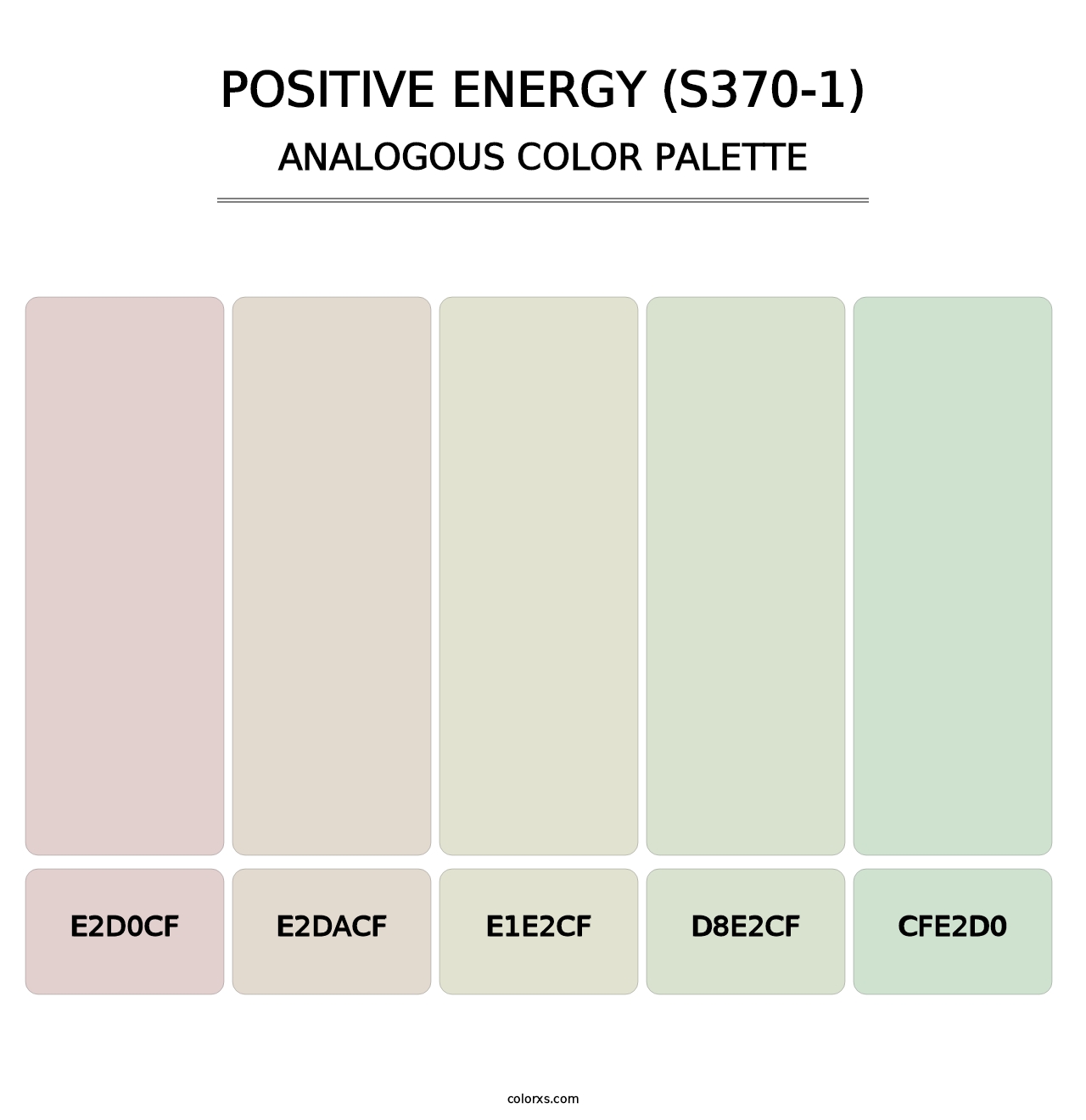 Positive Energy (S370-1) - Analogous Color Palette